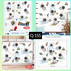 WALLSTICKER WALL STICKER SETIKER STIKER DINDING TEMBOK MOTIF GAMBAR ASTRONOT ANGKASA PLANET  WALLPAPER PAPER DEKORASI RUMAH RUANG KAMAR TIDUR BABY ANAK ANAK COWOK LAKI LAKI PREMPUAN HIASAN ASTRONOT ASTRONUT KADO UNIK ULTAH ULANG TAHUN MURAH