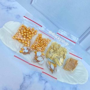 mutiara set mote payet rangkaian set dua ukuran  7 item murah  kombinasi ramboci per segi