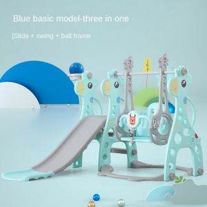 xinxin Childrens slide swing combination indoor household slide infants and toddlers thickened multifunctional amusement park toy slide