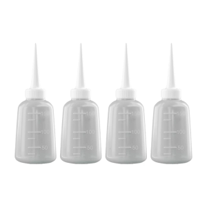4Pieces Translucent Squeeze Bottles Multifunctional Wash Bottle DIY Supplies Ideal for Glues Oil and Laboratory Use