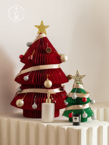 Christmas tree mini package small ornaments large and medium-sized shopping mall window decoration New Year creative tree