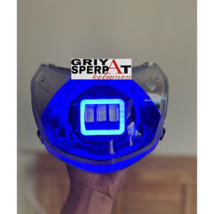 LAMPU DEPAN DAYMAKER LED HONDA SPACY 3 MATA BIRU