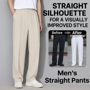 Mens Casual Pants/Slim-Fit Straight/Non-Sticky Comfortable Smooth/Summer Spring Daily Wear