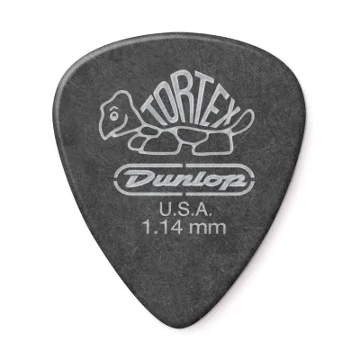 Jim Dunlop 488R Tortex Pitch Black Standard Guitar Pick 1pc