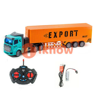 1:48 RC Dump Truck Toy Die-cast Remote Control Construction Car Heavy Transport Trucks Engineering Vehicle Gift for Kids Boys ten wheeler
