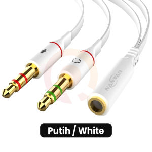 [RO ACC] NANVAN AUDIO MIC GAMING SPLITTER FOR PC SPEAKER LAPTOP HEADPHONE MOBILE