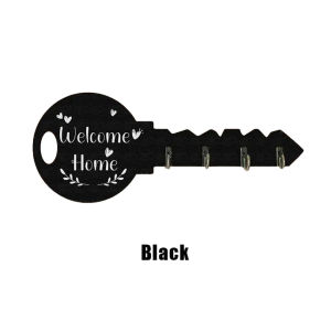1 PC Bohemian Style Country Wooden Key Stand with Shelf and Hook - Easy To Install Space-Saving Wall-Mounted Organizer for Keys