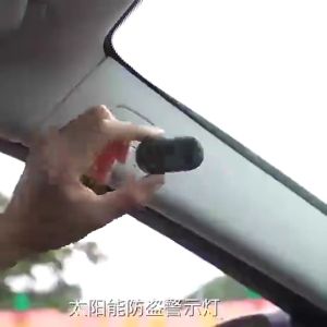 Solar Powered Car Fake Security Light Dummy Alarm Wireless Warning LED Anti-Theft Caution Lamp