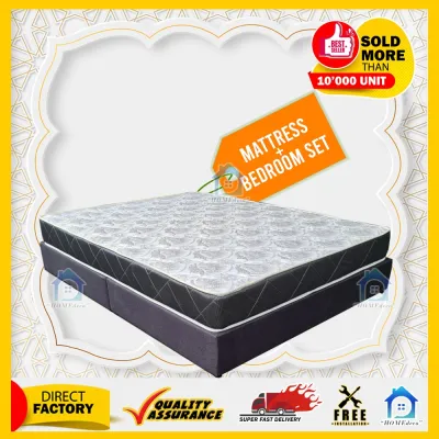 [FREE INSTALLATION] [HOMEDECO] FULL SET 7.5” SINGLE/SUPER SINGLE/QUEEN/KING MATTRESS (WITHOUT SPRING)+BEDFRAME DIVAN ONLY / SET KATIL