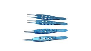 Kìm phẫu thuật mắt bằng hợp kim titan QSWTITAN kìm khâu Castroviejo dụng cụ phẫu thuật mắt.
