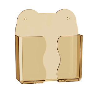 Wall Mounted Phone Holders Clear Design for Bedroom and Office Organizing Use with Easy Installation and Charging Access