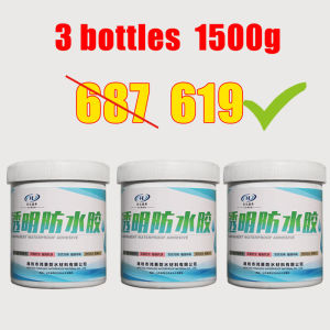 super waterproof glue sealant With brush 500g sealant waterproof roof leak water proofing paint for concretecement wallcrack wallkitchen sinkroof transparent waterproof glue water proof glue