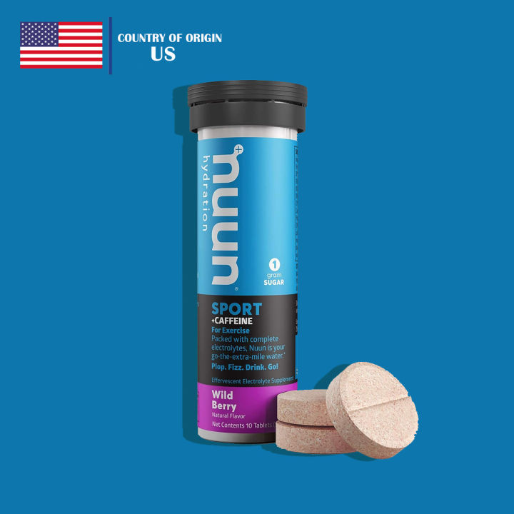 Nuun Energy Wild Berry Electrolyte +Caffeine Drink Tablets Lazada PH