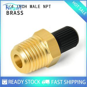 NG Motor✨ COD ✨ Car 2Pcs Brass Air Inflator Adapter W Valve Stem Inside 1 4 NPT (M) To Standard Schrader Valve (M) Tire Inflator Connector