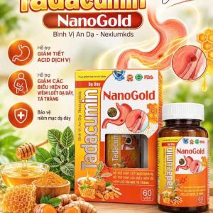 Tadacumin NanoGold viên bổ An Đà - Nexiumklds hỗ trợ giảm acid dạ dày bảo vệ niêm mạc dạ dày 60 viên.