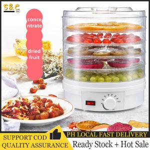 【COD + Ready Stock】Food Dehydrator Machine Fruit Dehydrator Machine For Leaves For Meat On Sale Fruit Dryer Food Dryer Dryed Vegetables Herb Meat Machine Household Mini Pet Meat Dehydrated 5 Trays Snacks Air Dryer