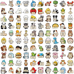 นำมาใช้ใหม่ได้100ชิ้นสติกเกอร์สติ๊กเกอร์การ์ตูนที่มีสีสันพีวีซีกันน้ำศิลปะเหมาะสำหรับแล็ปท็อปตกแต่งเด็กการแสดงออกอย่างสร้างสรรค์