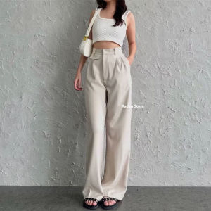 ORO PANTS Loose Pants Trousers Wanita Highwaist Celana Anti Kusut Celana Kulot Wanita