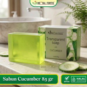METAL FORTIS Original Pembersih Badan MET SABUN CUCUMBER 85GR Bar Soap Body - Hijau