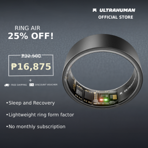 Ultrahuman Ring AIR Size 8 Smart Ring– Fitness Tracker Health & Sleep Monitor Waterproof
