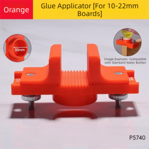 GLOBECART Orange Edge Banding Glue Applicator Woodworking Multifunctional Board Brush Glue Limiter  Adjustable Furniture Edge Banding Board