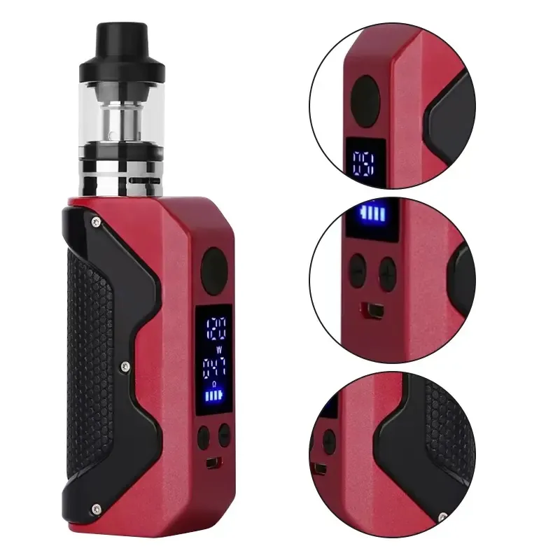 M8 120W Vape Box Mod Kit Adjustable Voltage 1800mah Battery with