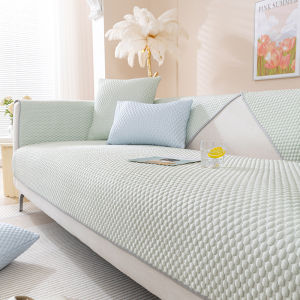 Summer Ice Silk Sofa Cover 1/2/3/4 Seater Universal Non-slip Cushion Sofa Towel Cool Feeling Soft Sofa Mat for Living Room Home
