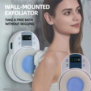 Electric Back Scrubber Wall Mounted Automatic Bathing Device 3 Speed Adjustable Waterproof Shower Brush for Home Bathroom