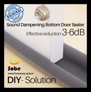 930mm Howeasy Acoustic Bottom soundproofing sound proof soundproof door seals. Effective 3-6dB. Reduce noise Air con escaping Smell and unwanted lights Prevents insects cockroaches or lizards entering. Portee Door Seal door gap seal soundproof. Foam