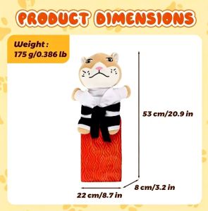 {READY STOCK}Funny Cat Karate Punching Bag Plush Toy