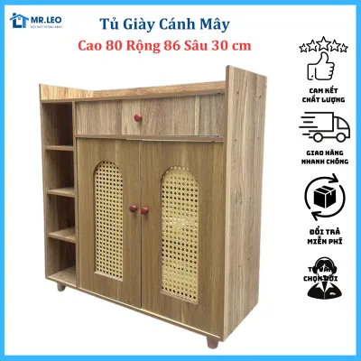 Tặng Tua Vít - Tủ giày gỗ 5 tầng màu đặc biệt Tủ để giày gỗ mdf ván dày 12 ly chắc chắn lắp ráp dễ dàng