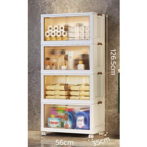 [MARKET LARGEST]Installation-Free Multi-Layer Storage Cabinet Bedroom Folding Storage Home Kitchen Bathroom Storage