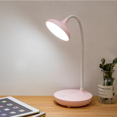 LED Touch Eye Protection Desk Lamp USB Rechargeable 3 Modes Color Adjustable Room Bedside Lamp Can Rotate 360°