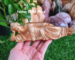 Tượng Phật nằm niết bàn tượng decor trang trí trưng bày tiểu cảnh bán cạn terrarium