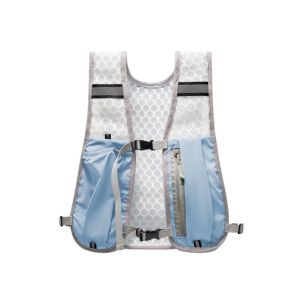 IDMU94789 Waterproof Nylon Running Water Bottle Storage Vest With Phone Holder Reflective Running Vest Lightweight Chest Pack Outdoors