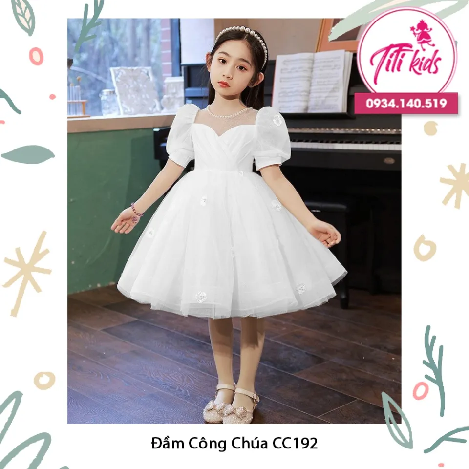 Váy công chúa 12 tuổi mùa xuân và mùa thu dài tay công chúa đầm trẻ em váy  trắng bé gái biểu diễn piano 15 đồ bé gái | Tàu Tốc Hành |