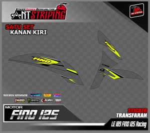 Stiker Striping TRANSPARAN Motor Fino Stiker List Variasi Semifull LE189