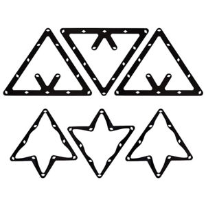 6PCS Magic Ball Rack Holder Sheet Billiards Triangle Cue Accessories for magic ball rack 8 9,10 Ball Combo Pack