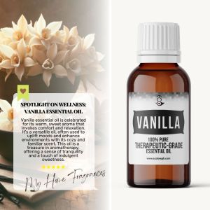 My Home VANILLA Essential Oil Natural Therapeutic Grade EO Organic Pure Vegan Asteria Luxe Wowhappy