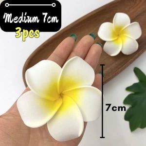 Sunny Flower Wedding Bridal Romantic Plumeria Hair Pin Hawaiian Style Clip Accessories BungaRambut Klip 鸡蛋花发夹头饰花朵发饰