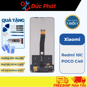 Màn Hình THAY THẾ Xiaomi Redmi 10C/  POCO C40 (Tặng kèm bộ sửa & keo dán)