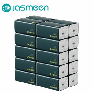 JASMEEN กระดาษทิชชู่ ทิชชู่เช็ดมือ กระดาษทิชชู่เช็ดหน้า 1ชิ้น420แผ่น หนา5ชั้น 1 ลังมี 20 ห่อ ไม่เป็นขุย วัสดุเยื่อ A167