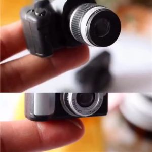 【SG 🚚】Kids Dollhouse Miniature Slr Camera Toy With Shutter Sound And Flash For 1/6 1/8 1/12 Scale Dolls House Decoration