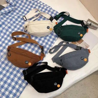 Tas Pinggang Pria Tapaxco Floryn Waistbag Uniseks Local Brand Korduroi Free 2 Pin Random