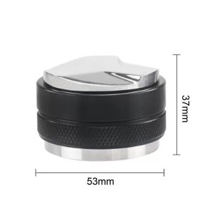 Tamper Kopi 304 Stainless Steel Coffee Distributor & Tamper 2 in 1 Macaron Coffee Tamper Espresso Breville Portafilter Basket 51mm 53mm 58mm