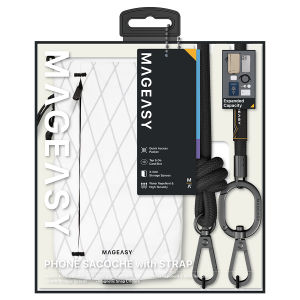 MAGEASY Phone Sacoche Utility Crossbody Bag + Strap Phone Lanyard 8.3mm For Phone