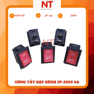Công tắt bập bênh 2P KCD1-101 250V-6A