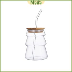 MO. Creative Tree Shaped Coffee and Tea Glass Cups Heat Resistant Christmas Gift Mug