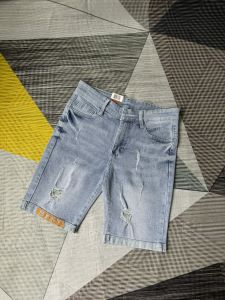 Quần short jean nam XANH NHẠT rách phong cách xu hướng 2024 vải jean dày mềm kiểu dáng trẻ trung đúng form giá tốt