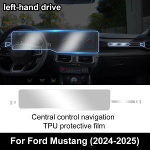 TPU For Ford Mustang 2024 2025 Central Control Navigation Screen Protection Film Anti-scratch Sticker RHD LHD Accessories